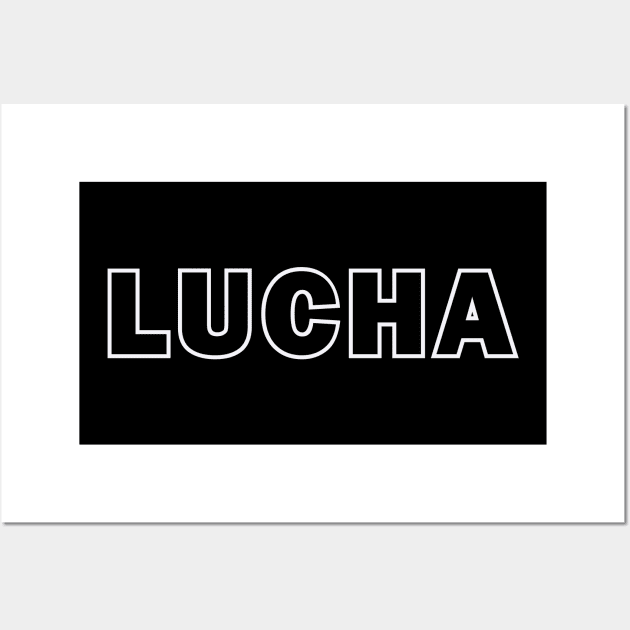 Lucha (White) Wall Art by Ruiz Combat Grappling